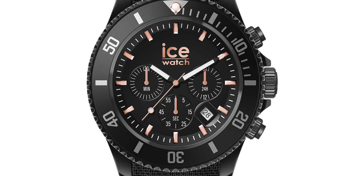 • ICE Rose-Gold Black chrono Ice-Watch