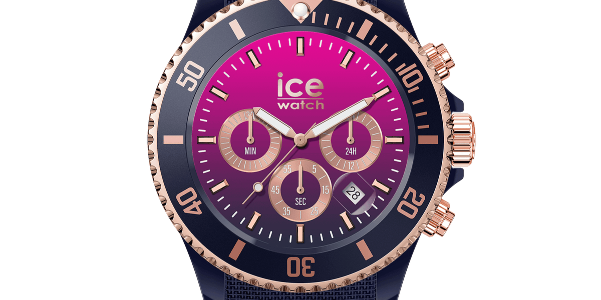 Dark ICE Pink • Ice-Watch chrono Blue