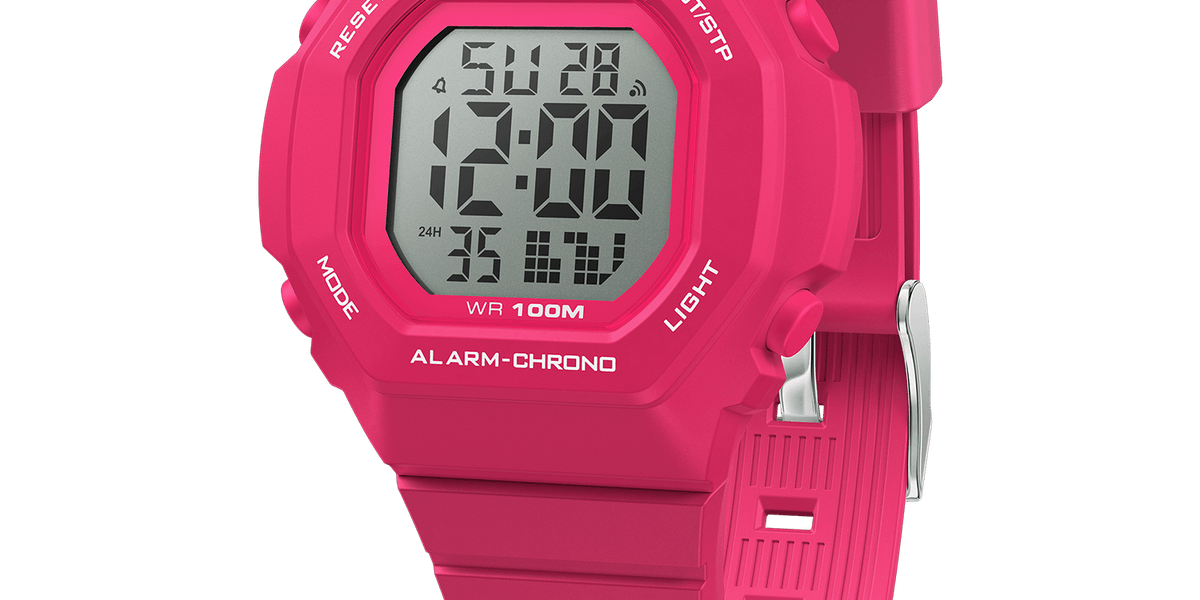 Casio pink digital discount watch