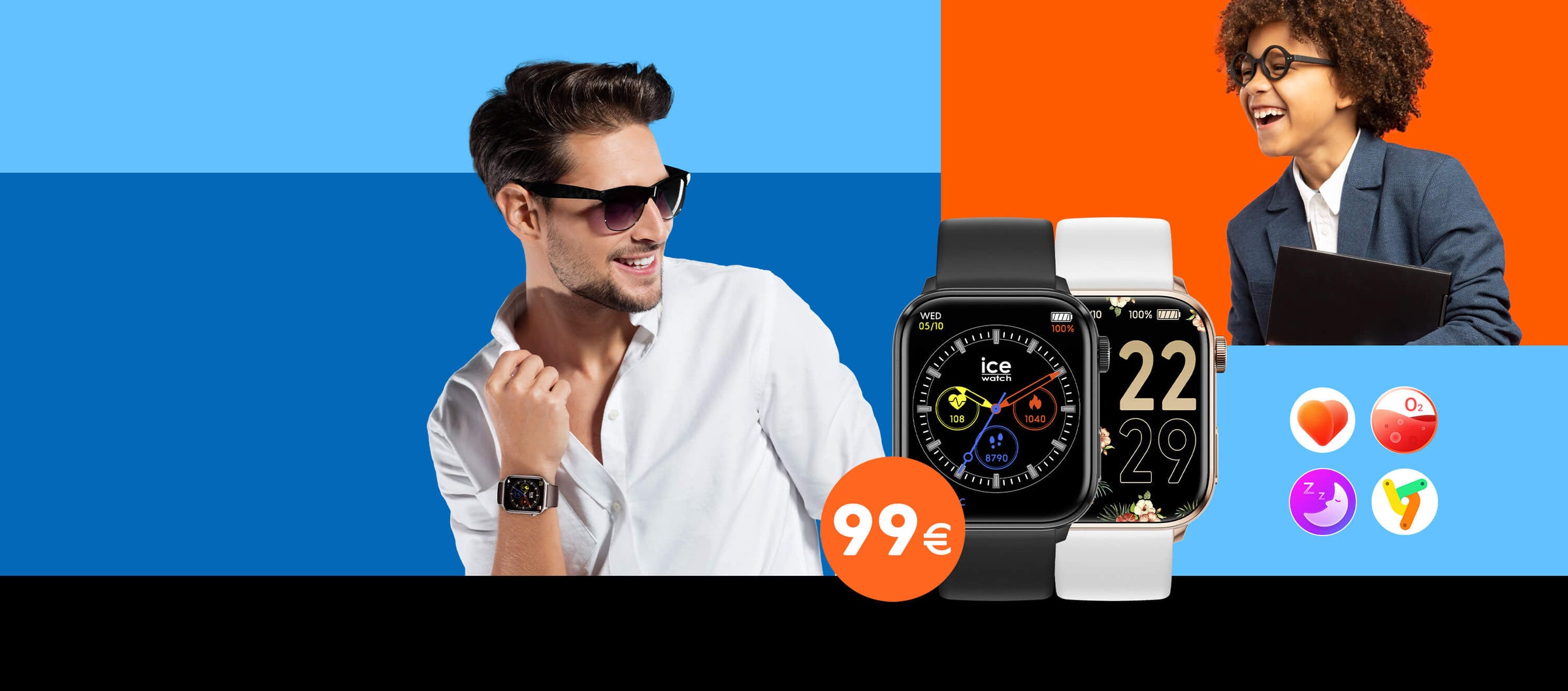 Ice Smart One 022252 Smart Watch with 2 Band Options – Watch Depot
